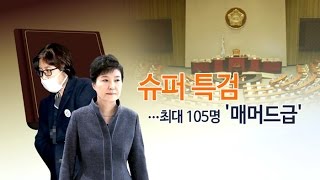 숫자로 본 '최순실 특검'…규모도, 관심도 '매머드급'