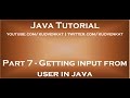 Getting input from user in java