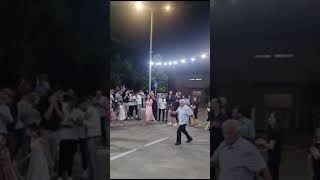 An elderly man (76) dances at a wedding in the Circassian village of Kfar-Kama