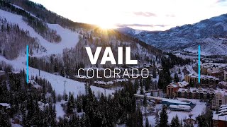 Vail in winter, Colorado | 4K drone footage