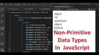 Non-Primitive Data Type in JavaScript | JavaScript Tutorial in Hindi part 14
