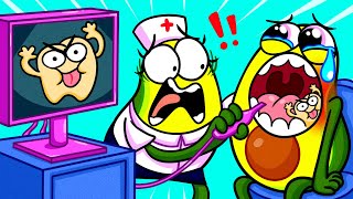 Crazy Hospital Visit 🥑 BABY TOOTH CHASES ME 🥑 POPULAR vs UNPOPULAR 🥑 AVOCADO COUPLE LIVE