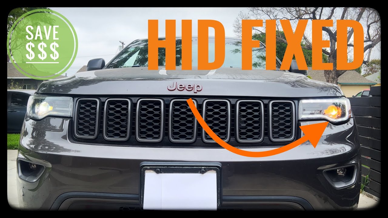 Jeep Grand Cherokee HID How To Replace Headlight Bulb. 4th Gen 2011 ...