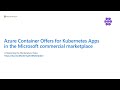 Container Offer Technical Overview