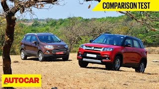 Maruti Vitara Brezza VS Ford EcoSport | Comparison Test | Autocar India