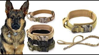 Adjustable Tactical Dog Collar And Leash Set | Fit life