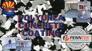 Applying polyurea concrete coating on a 2 car garage | AZPC X PENNTEK