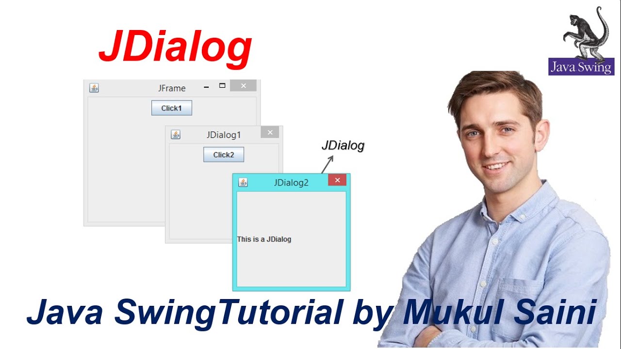 48 Java Swing Tutorial Jdialog In Java Youtube