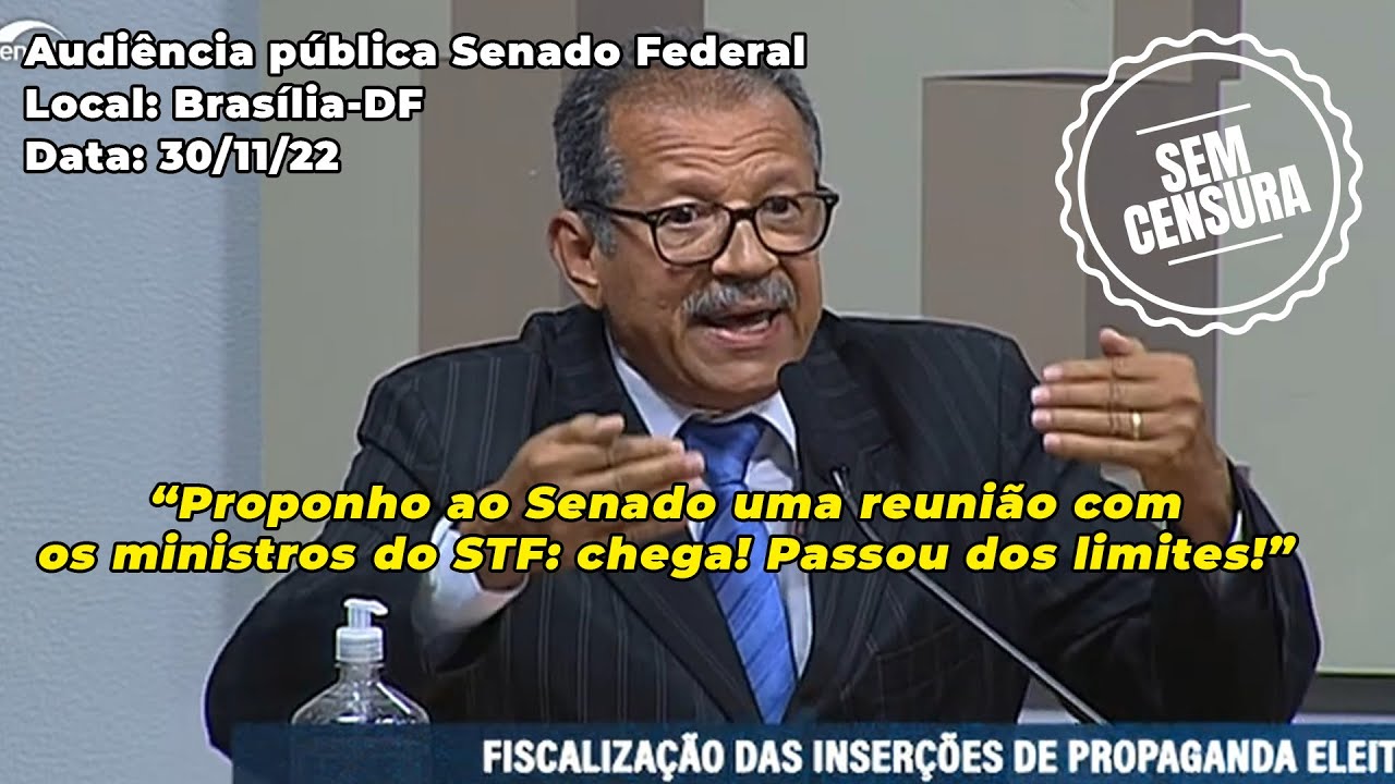 “STF: Chega! Passou Dos Limites! Isso é Crime. Isso é Usurpação De ...