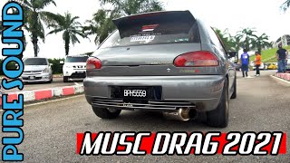 Pure Sound : Mitsubishi Mirage Cyborg R | Ku Man Auto | Exhaust Sound | ASMR Sound | MUSC SIC Drag