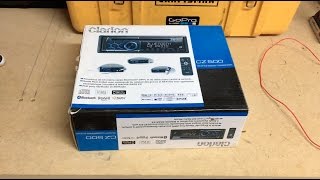 Clarion CZ500 Singe Din Blueooth Radio Unboxing