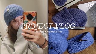 Can I Knit PetiteKnit's Weekend Hat in a Weekend? | Project Vlog