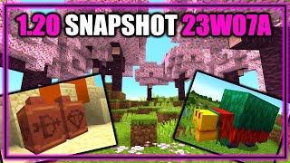 HUGE Snapshot! Cherry Grove, Archaeology \u0026 Sniffer! | Minecraft 1.20 Snapshot 23w07a