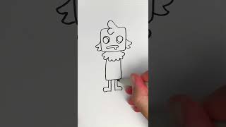 How to draw Goob in Dandy’s World step by step for kids #drawing #kids #kidsart #kidsvideo