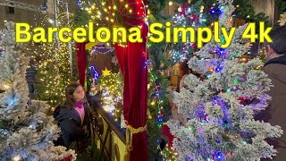 Barcelona Christmas Market 🎄2023 | Discovering one of Best Europe’s Christmas Markets | 4K December