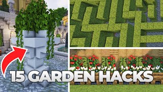 15 Minecraft Garden Build Hacks To Improve Your Builds