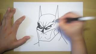 How to Draw Batman In 11 Minutes Easy Step by Step For Beginners | Drawing Turorial