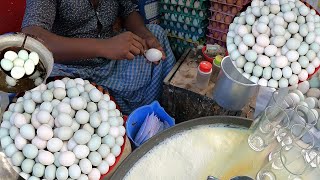 This Man Sells Extremely Healthy Food Boiled Egg With Cow Milk! | Extreme Egg Peel Skills! | #BdFood