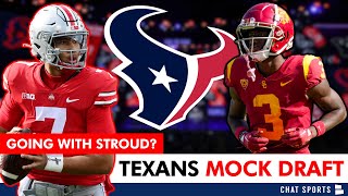 Texans Mock Draft: Houston Taking C.J. Stroud, Jordan Addison? + Deuce Vaughn, John Michael Schmitz