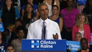 Obama: Trump only offers anger and blame