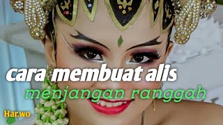 cara bikin alis Menjangan ramggah utk model penganten paes Ageng jogjakarta.@sarno-vlog