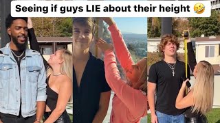 Seeing if guys lie about their height 🤣(COMPILATION) #shorts #funny #interview