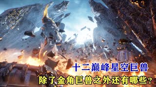 吞噬星空：十二巔峰星空巨獸，除了金角巨獸之外還有哪些？