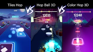 Tiles Hop VS Hop Ball 3D VS Color Hop 3D