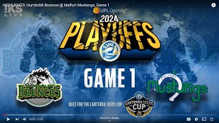 HIGHLIGHTS: Humboldt Broncos @ Melfort Mustangs, Game 1