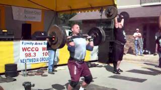 Jon Kester Wisconsin Strongman Axel Press for 8 reps