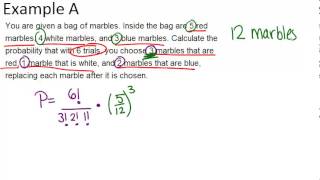 Multinomial Distributions: Examples (Basic Probability and Statistics Concepts)