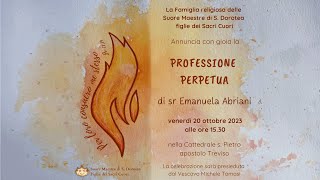 Professione Perpetua di sr Emanuela Abriani