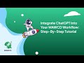 How to use ChatGPT to Automate WhatsApp Messages | ChatGPT WAWCD Integration