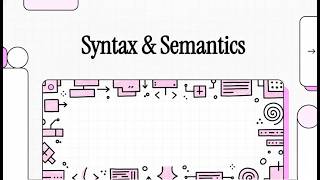 Concepts of Programming Languages 3 - Chapter 3: Syntax & Semantics