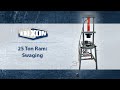 25 Ton Ram: Swaging