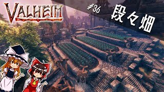 【Valheim】平地までの全作物を育てる段々畑を造る【ゆっくり実況】ep.36