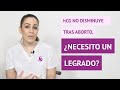 ¿Necesito un legrado si los niveles de hCG no disminuyen tras un aborto?