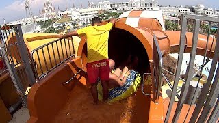 Scary Voyager Water Slide at The Land of Legends