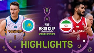 Kazakhstan 🇰🇿 v Iran 🇮🇳 | Highlights | FIBA Asia Cup 2025 Qualifiers