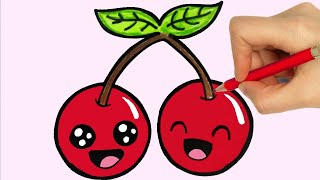 HOW TO DRAW A CHERRY - DRAWING CHERRY