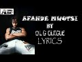 Afande mwotsi by OLG Olegue lyrics video