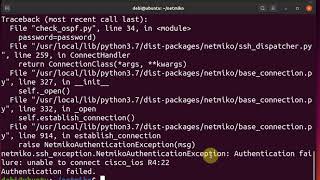 Netmiko: SSH Errors