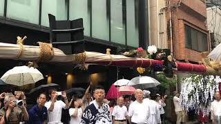 祇園祭 鉾建て 菊水鉾 (2019/7/12)