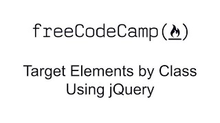 Target Elements by Class Using jQuery
