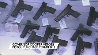 Gov. Cooper vetoes bill eliminating background checks for handguns but fight not over