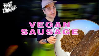 Plant-Based Sausage Recipe for Vegan Meat Lovers Pizza | Hot Tongue Pizza