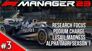 Podium Fight? - Alpha Tauri Speedrun #3 - F1 Manager 2023