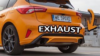 Ford Focus ST 2.3 EcoBoost Performance Pack / loud exhaust & engine sound, drive modes