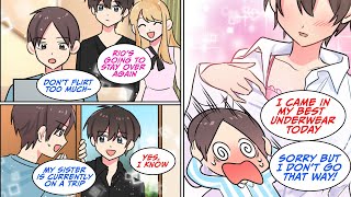 [Manga dub] My sister's handsome boyfriend always came over to our house, but one day... [RomCom]