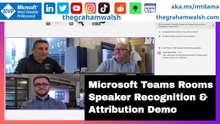 Microsoft Teams Rooms Speaker Recognition & Attribution Demo